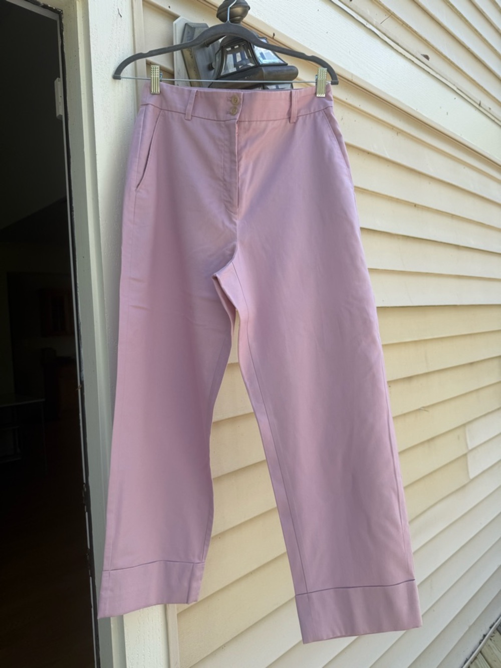Ann Taylor Lavender Curvy Chino Ankle Pants - Picture 2 of 8